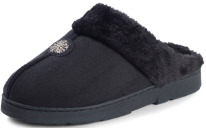 Ladies Snuggle Slipper Black 8