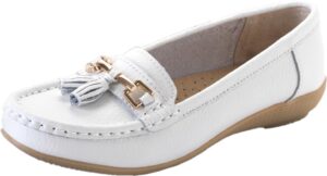 Ladies Gilly Shoe White 8