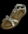 Ladies Helena Sandal White 8