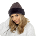 Ladies Faux Fur Trim Hat