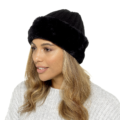 Ladies Faux Fur Trim Hat