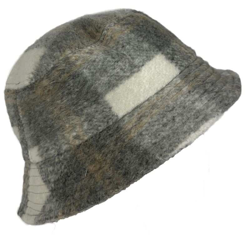 Ladies Soft Check Bucket Hat