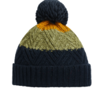 Mens Cable Hat with Sherpa Lining