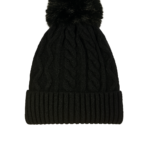 Ladies Cable Bobble Hat