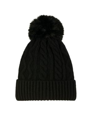 Ladies Cable Bobble Hat
