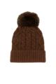 Ladies Cable Bobble Hat