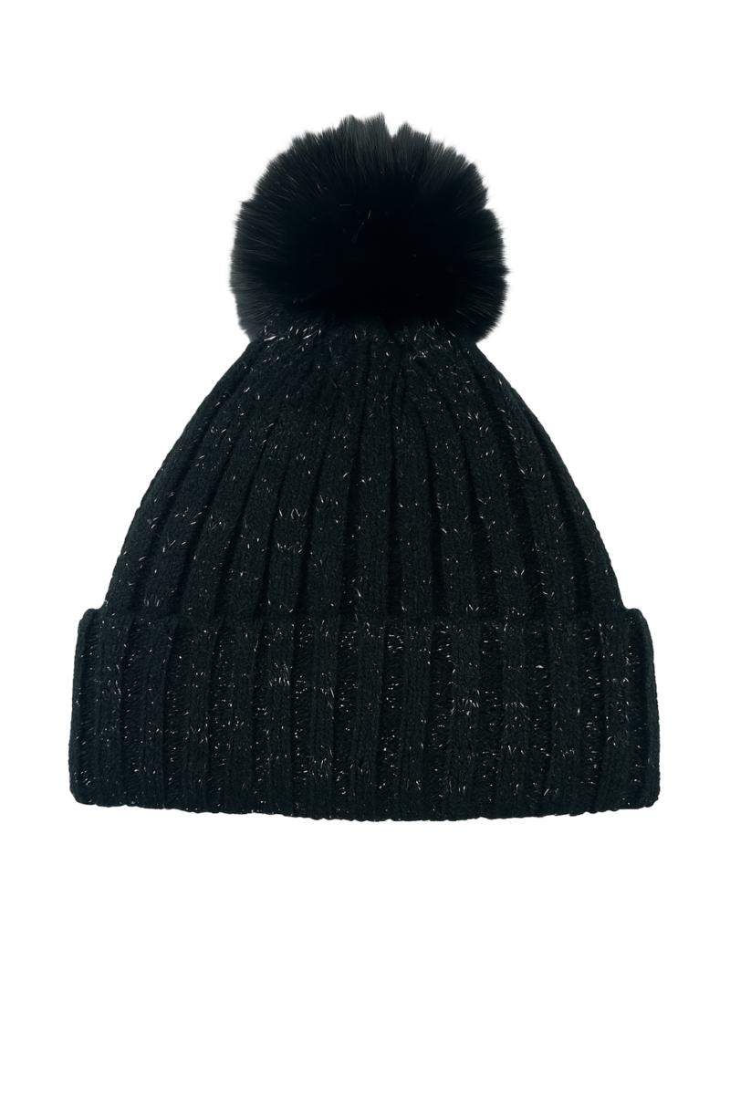 Ladies Sparkle Bobble Hat