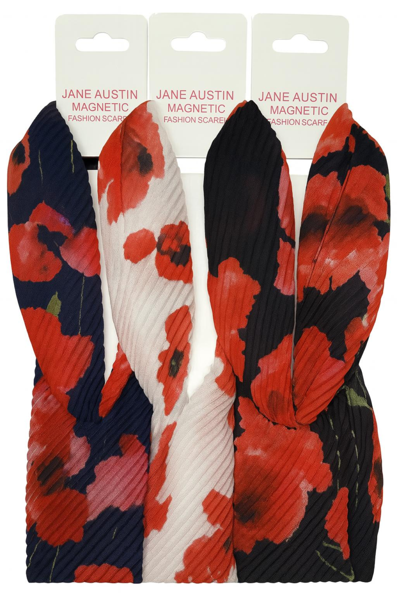 Magnetic Poppy Scarf
