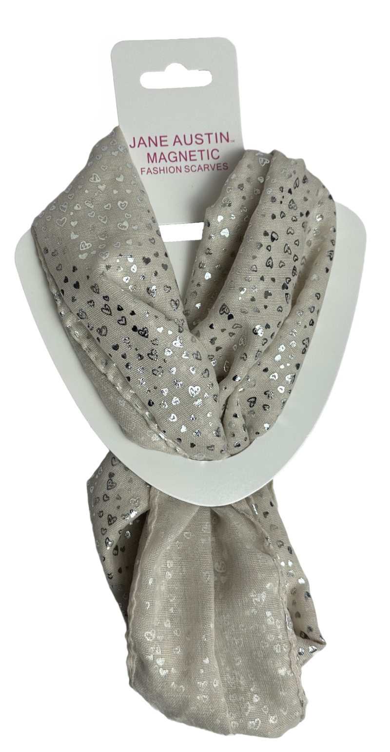 Magnetic Mini Heart Scarf