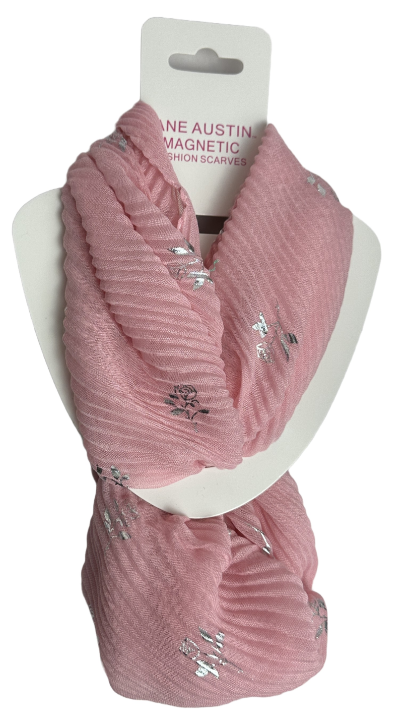 Magnetic Rose Crinkle Scarf