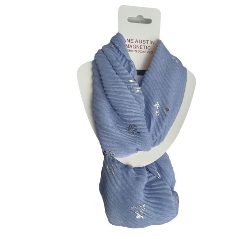 Magnetic Rose Crinkle Scarf