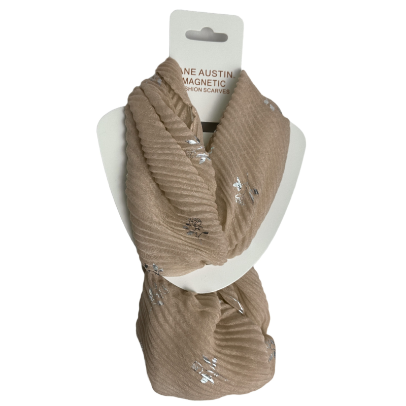 Magnetic Rose Crinkle Scarf
