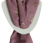 Magnetic Heart Flower Scarf
