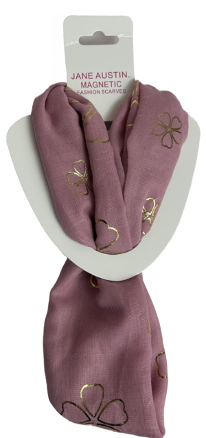 Magnetic Heart Flower Scarf