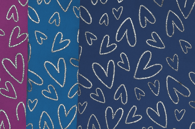 Silver Heart Scarf