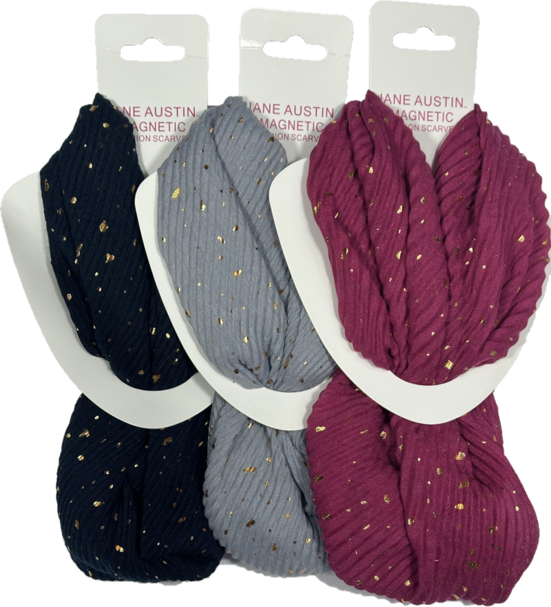 Magnetic Fleck Crinkle Scarf