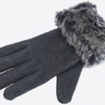 Ladies Fur Cuff Glove