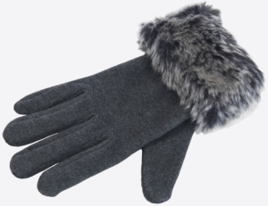 Ladies Fur Cuff Glove
