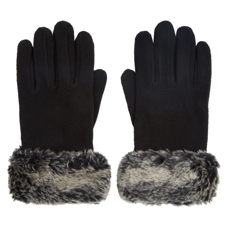 Ladies Fur Cuff Glove