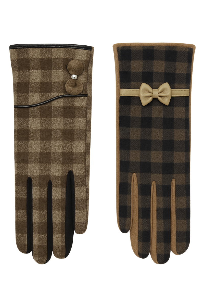 Ladies Check Glove
