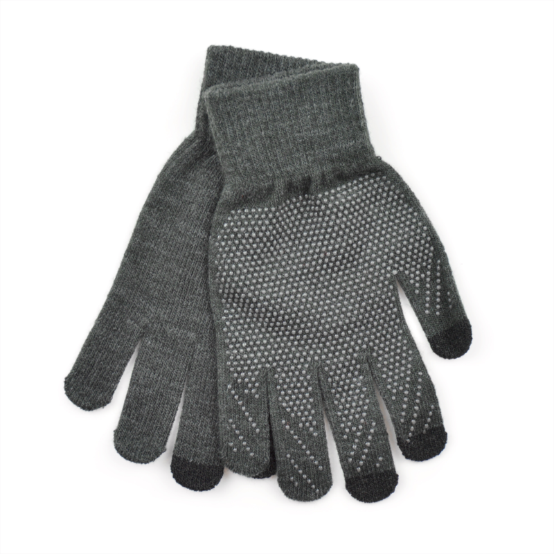 Mens Touch Screen Gripper Glove