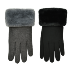 Ladies Faux Fur Cuff Gloves