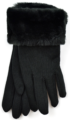 Ladies Faux Fur Cuff Gloves