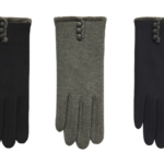 Ladies Button Touch Screen Gloves