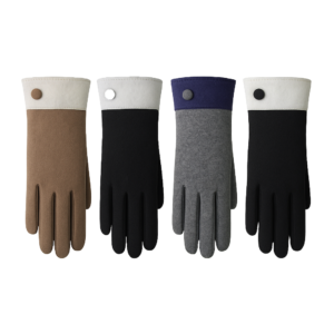 Ladies Contrast Cuff Gloves