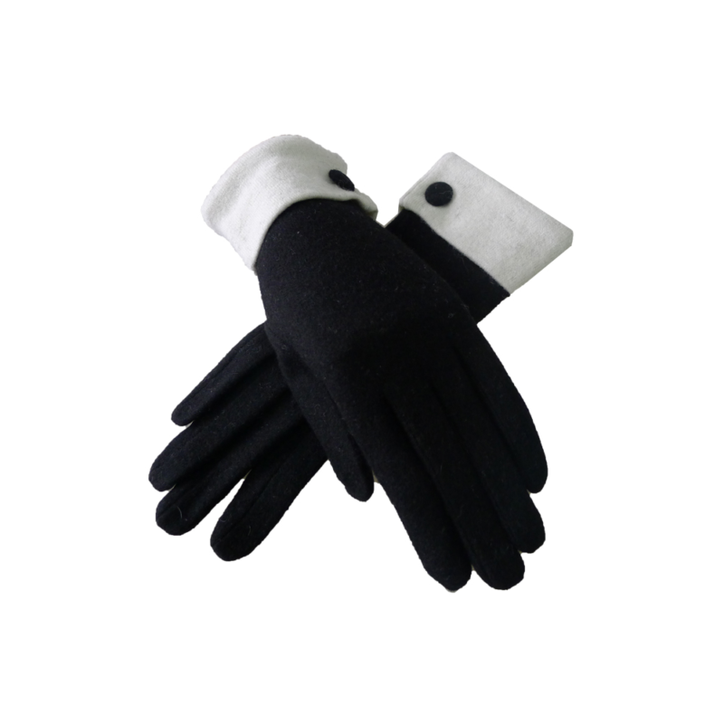 Ladies Contrast Cuff Gloves