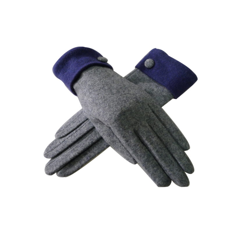 Ladies Contrast Cuff Gloves