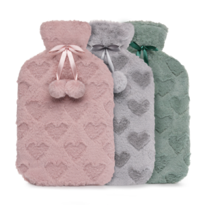 Embossed Heart Hot Water Bottle 2L
