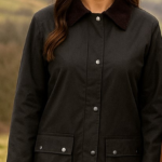 Ladies Elizabeth Wax Jacket Brown 18
