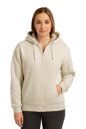 Olivia Sherpa Fur Hoodie Stone 18