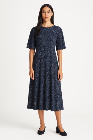 Ladies Delilah Dress Navy 18