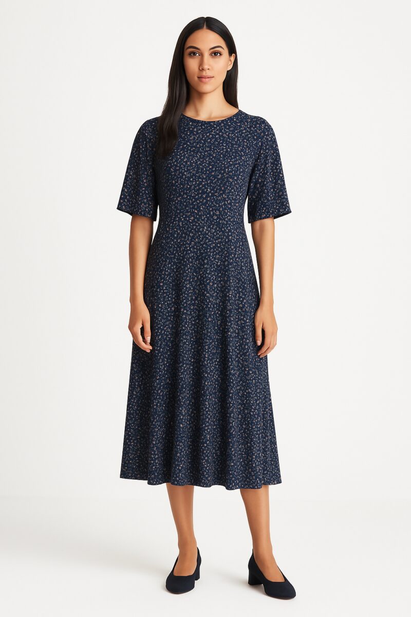 Ladies Delilah Dress Navy 18