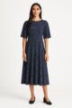 Ladies Delilah Dress Navy 18