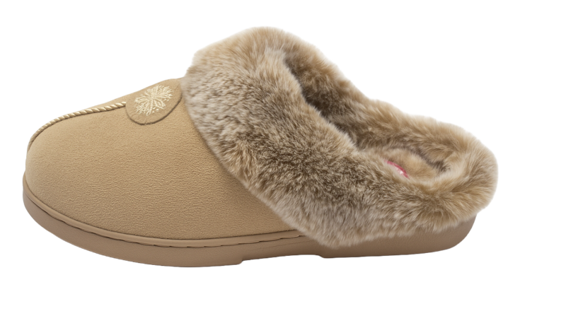 Ladies Snuggle Slipper Sand 8
