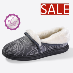 Ladies Laila Slipper Grey 8
