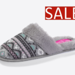 Ladies Fairisle Slipper Grey 8