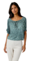 Ladies Michelle Top Teal 1 Size