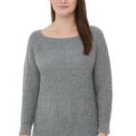 Ladies Marigold Top Lt Grey 18