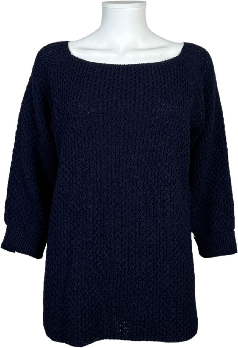 Ladies Marigold Top Navy 16