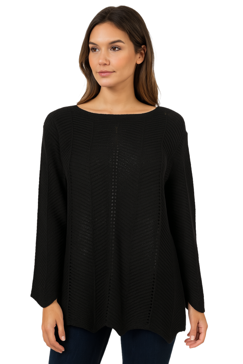 Ladies Steph Top Black 18