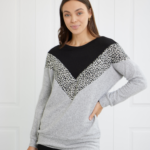Ladies Harper Top Grey 18