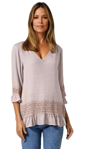 Ladies Davinia Top Pink 18