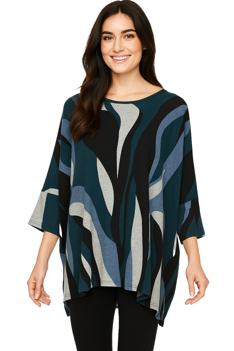 Ladies Alina Top Blue 18