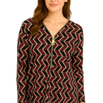 Ladies Alexis Top Burgundy 18