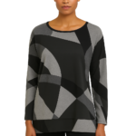 Ladies Madelyn Top Grey 18