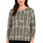Ladies Delilah Top Green 18